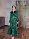 Plataz 2024 Elegant Wind Leopard Print Trendy Thin Dress Dress