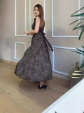 Plataz Summer New Fashion Collar Leopard Prints Thin Temperament Dress