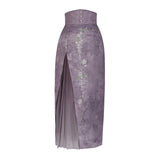 Plataz Design Grape Manor Chinese Style Women's Clothing Element Half Dress Set 8818