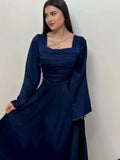Plataz Spring Design Diamond-Singed With Long-Sleeved And Verteves Dress Dress Women