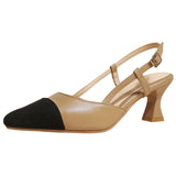 Plataz Size Size Women's Shoes Behind The Empty Sandals Women's Spring And Summer New Small Fragrant High Heels Shoes Shoes High Quality Shoes