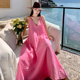 Plataz Summer Dress New French Sleeveless Sling Skirt Holiday Dress Vietnamese Thai Beach Dress Woman