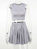 Plataz Holiday Style Sexy Bare Back Vest Casual Dress Casual Suit 2025Ins Summer New Women's Clothing DJPT