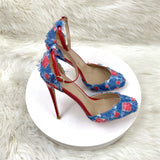 Plataz Color With High Heels 12CM Round Head Fine Sandals Banquet Shoes High Quality Shoes