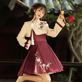 Plataz Design Of Camellia About The Chinese Style To Improve The Chinese Elements Of Women's Top Dress Suit 8827