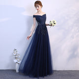 Plataz Evening Dress Woman 2025 Summer Temperament Atmospheric Elegant One-Word Shoulder Host Maid Dress Small Thin