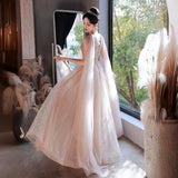 Plataz Examination Evening Dress Female Banquet Temperament Light Luxury Small High-End Atmospheric Host Tuxing Performance Dress High Sense