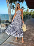 Plataz Bare Back Sling Skirt Australian Niche 2024 Summer Hollow Bare Waist Flower Embroidery Dress Dress Dress