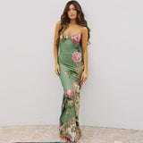 Plataz Sling V-Neck Print Sexy Body Dress Summer Holiday Hot Girl Dress Dress Girl DJPT