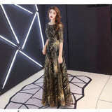 Plataz Sky Evening Dress 2025 New Spring Long-Term Skinny Noble Banquet Annual Conference Host Performance Dress Dress Woman