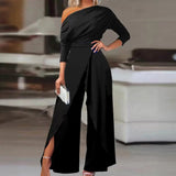 Plataz New Shoulder Formal Elegant Party Jumpsuit DJPT