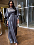 Plataz Lantern Sleeve Long-Sleeved Vertinands In Autumn And Tying Dresses For Women
