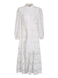 Plataz Court Dress 2025 Summer New Fashion Collar Lantern Sleeve Embroidered Dress Dress Woman