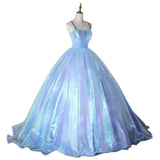 Plataz Evening Dress Blue At The Fugitive Princess Birthday Party Voice Art Test For Adult Mermaid Puff Dress Dress