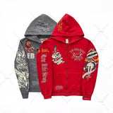 Plataz 2025 New Direct Selling Retro Gothic Hop Long-Sleeved 3D Sweaty Loose Hooded Sport DJPT