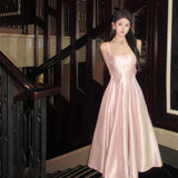 Plataz French Pink Fading Dress With Sling Dress Birthday Dress Big Swing Pony Dress Woman