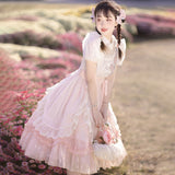 Plataz Design Flower With Poem Op Lolita Everyday Cute Lorita Sweet Dress 6734