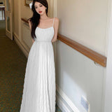 Plataz Fairy Design Feeling Blue Pure Lust Wind Beach Holiday Bare Back To Show Thin Skirt Slings