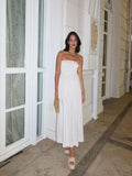 Plataz Summer New Breastless Backless Temperament To Take The Craft Elegant Ladies Dress