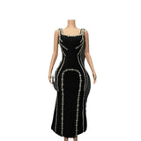 Plataz Sexy Luxury Diamond-Packed Ass Skirt Fashion-In-Wearing Evening Dress