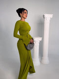 Plataz Women's Clothing 2025 Spring New Long Dress Temperament Dingy Banquet Long Dress