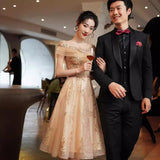 Plataz Evening Dress Women's 2025 New Banquet Temperament Famous Fairy Moderators Heavy Industry Annual Conference Dress
