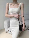 Plataz Everyday Day With White Sleeveless Sleeveless Vest Dress Women's New Summer Dress With A Left-Up HZ0628