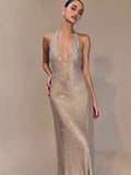 Plataz Selling Women's Fashion Sexy V-Neck Party Party Prom Sling Dress Skirt Dress Dress Dress