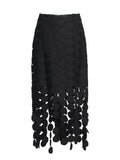 Plataz And Familiar With Wind Embroidery Hollow Skirt Women In Spring 2025 New Design With High-Waisted Candy Cumsudian Dress