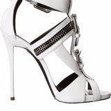 Plataz New Women's Sandals High Heel Metal Buckle Zipper Punk Fish Mouth Fine With The Original List High Quality Shoes