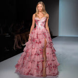 Plataz Spring Summer New Women's Printed Sexy Breast-Shaping Dress HZ0628