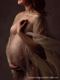 Plataz Independent Design Pregnant Woman Sexy Lace Pregnant Woman Photo Studio Photo Clothes Champagne Maternity