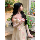 Plataz Tea Evening Dress Beautiful Breast Xian Sen In The Escape Princess Dress Birthday Dress High-Sensing Dress