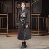Plataz Design Of The Northern Spicy Man Element Of The Female Hundred And Autumn Coat Long Coat 8500