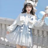 Plataz Snowy Dragon Language Chinese Style Improve The Chinese Element Of Women's Coat Dress Set 8858