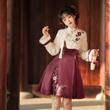 Plataz Design Of Camellia About The Chinese Style To Improve The Chinese Elements Of Women's Top Dress Suit 8827