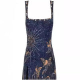 Plataz Women's New Sexy 3D Print Open Dress HZ0628