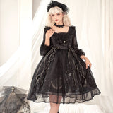 Plataz Butterfly Op Lolita Sweet Dress Lolita Dress Summer Long Short Sleeve 6544