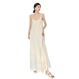 Plataz Resort Beach Dress Girl Loose Niche Design Feeling Big Back Dress Xishuangbanna Sling Dress Long Dress Summer