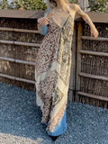 Plataz Years Of Holiday Style Design Feel Beautiful Seaside Print Slings Niche Clenient Dress