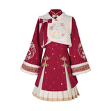 Plataz Tour Dragon Hechun Chinese Style Improvement Han Element Female Vest Dress Skirt Dress Dress 6962