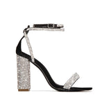 Plataz 2025 New Water Drill Rough High Heel With A Buckle With Outdoor Fashion Sexy High-Heeled Sandals High Quality Shoes