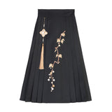 Plataz Maple Chinese Costume Chinese Style Improvement Han Element Vest Shirt Half Skirt Set 8959