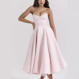 Plataz Women's New Sling V-Neck Sleeveless Dress Pony Skirt HZ0628