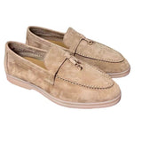 Plataz Loafers Women&Men's Shoes Leather Shoes Round Head Flat Floor Casual Shoes High Quality Shoes