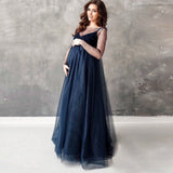 Plataz Bead Mesh Yarn According To Pregnant Women Sexy Loose Mowing Dress 1196 Pregnant Women's Dress Maternity