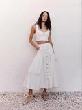 Plataz Summer Australian Holiday Cowboy Sling + Milky Bagfish Tail Half-Socked Skirt Set