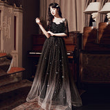 Plataz Dress Women 2025 New Banquet Temperament Art Exam Black Annual Banquet Dress Birthday Party Dress