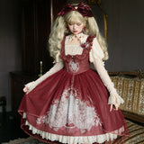 Plataz Jam Original Design Mystery Park Lolita Girl Lolita T-Shirt Dress Everyday Cute Set 7022