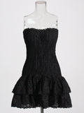 Plataz Mini Skirt 2025 Summer New Sleeveless Body Repair Lotus Side Hem Body Dress Dress Woman